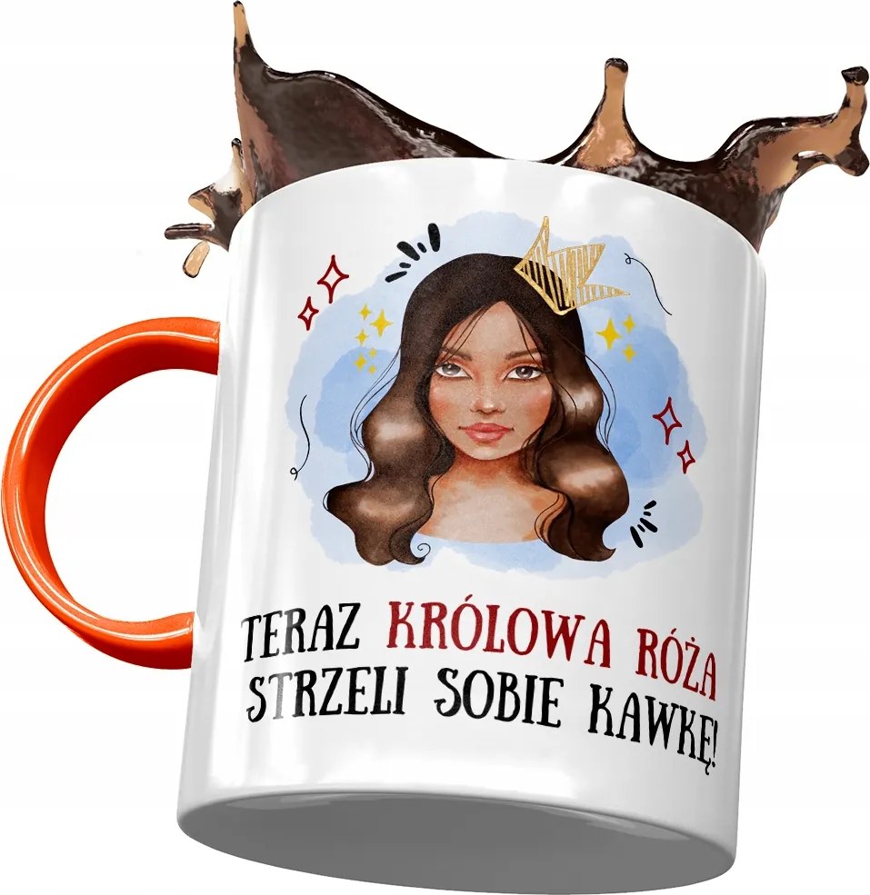 Narancssárga Bögre Rózsa Barátnő Feleség Nyomtatott Fotóval