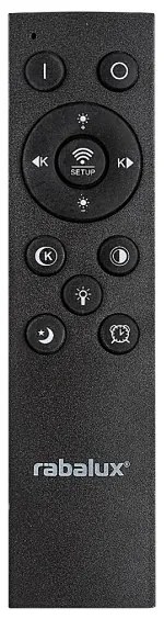 Rabalux 71314-LED Fényerőszabályozható mennyezeti lámpa TANELI 56W/230V 3000/4000/6000K króm/fekete + távirányítóval