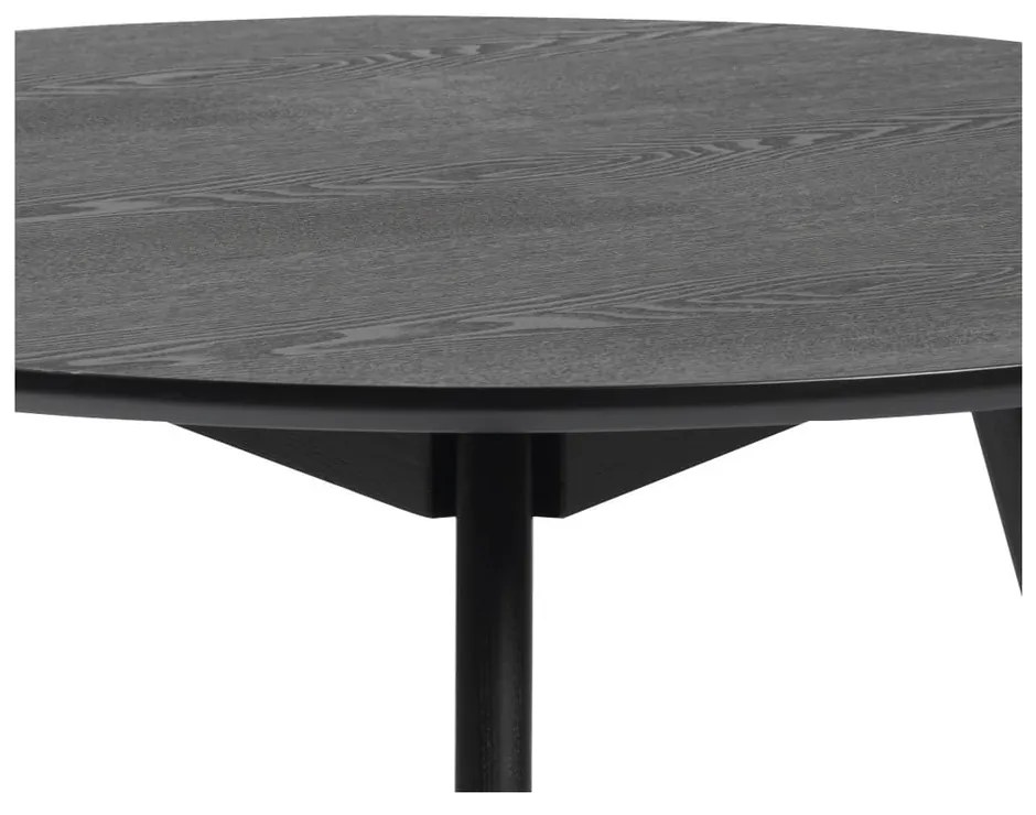 YuRAi fekete dohányzóasztal, ⌀ 90 cm - Rowico