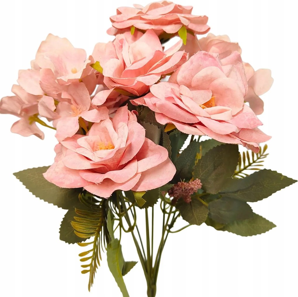 Rózsacsokor x9 világos rózsaszín FK14-13