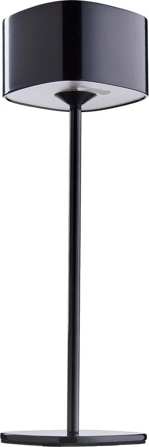 MIRAGE LED asztali lámpa 26 cm, fényes fekete