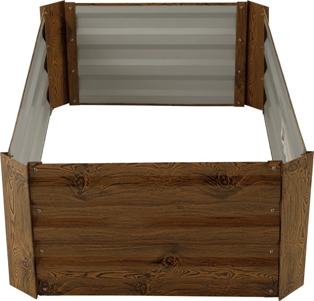 Magasított virágágy, barna, acél, NONKY TYP 5