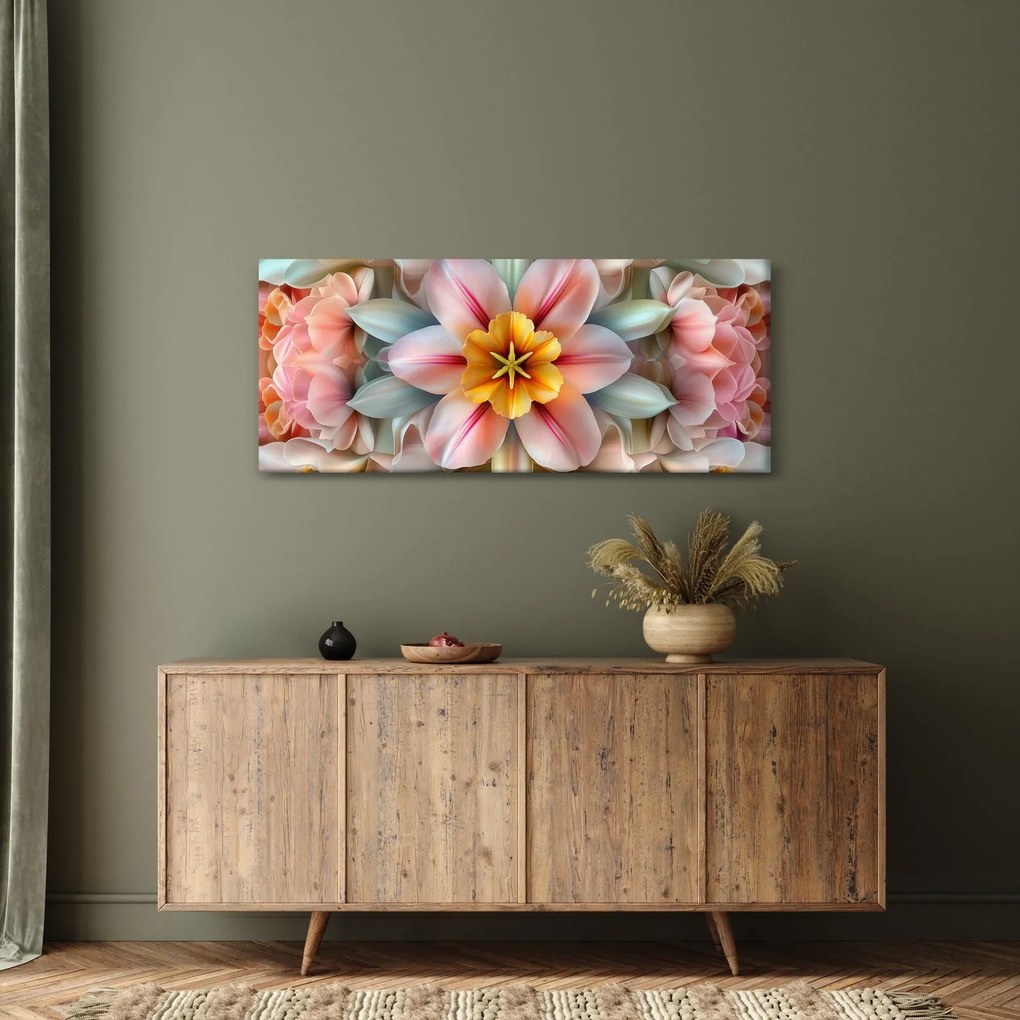 Kép - Kaleidoszkópos virág (120x50 cm)