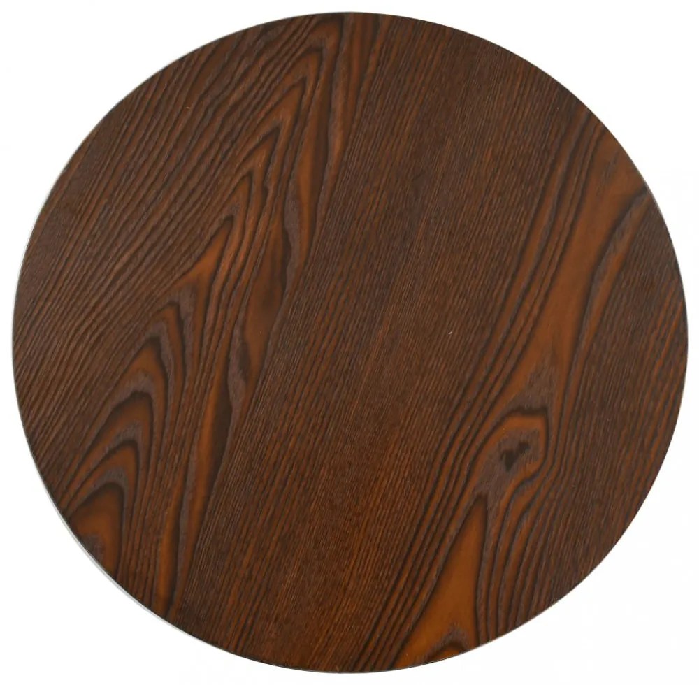 sötétbarna MDF bisztróasztal 40 cm