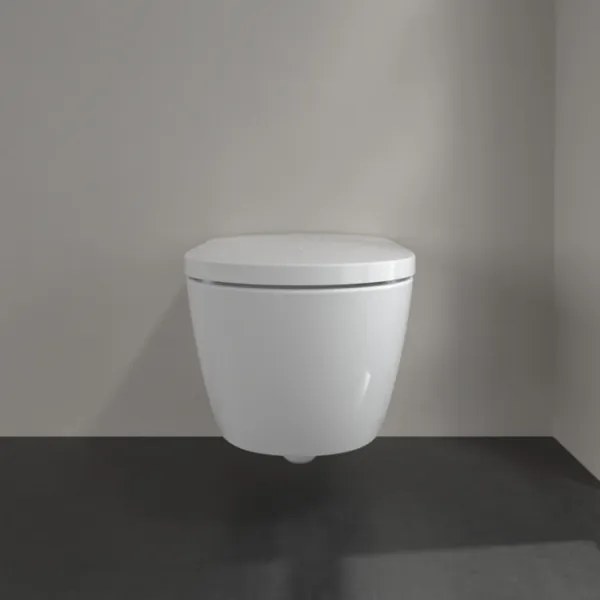 Villeroy & Boch V0E100R1 - Falra szerelhető bidé SoftClose ülőkével VICLEAN alpesi fehér + távirányító