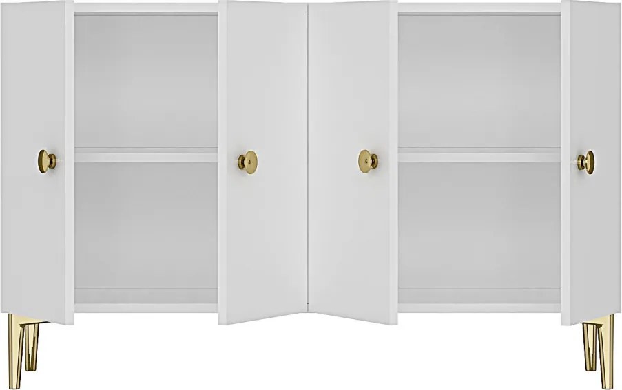 Simple komód, fehér, 120 cm