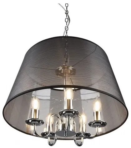 Reality - láncos LED csillár CIMA 5xE14/40W/230V fekete