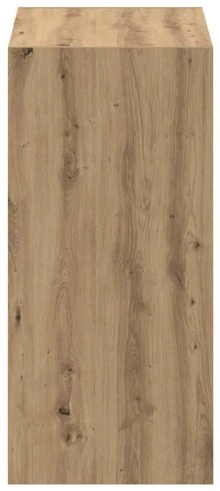 Ruhásszekrény polcokkal kézműves tölgy 77 x 48 x 102 cm Faanyag