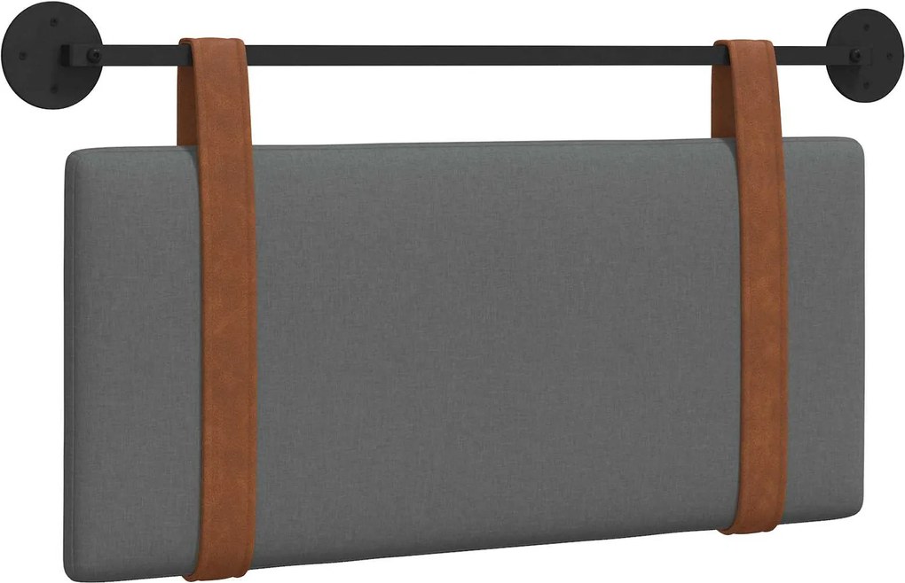 vidaXL Fali Fejtámla Falra szerelhető Sötétszürke 80 x 40 cm Faanyag