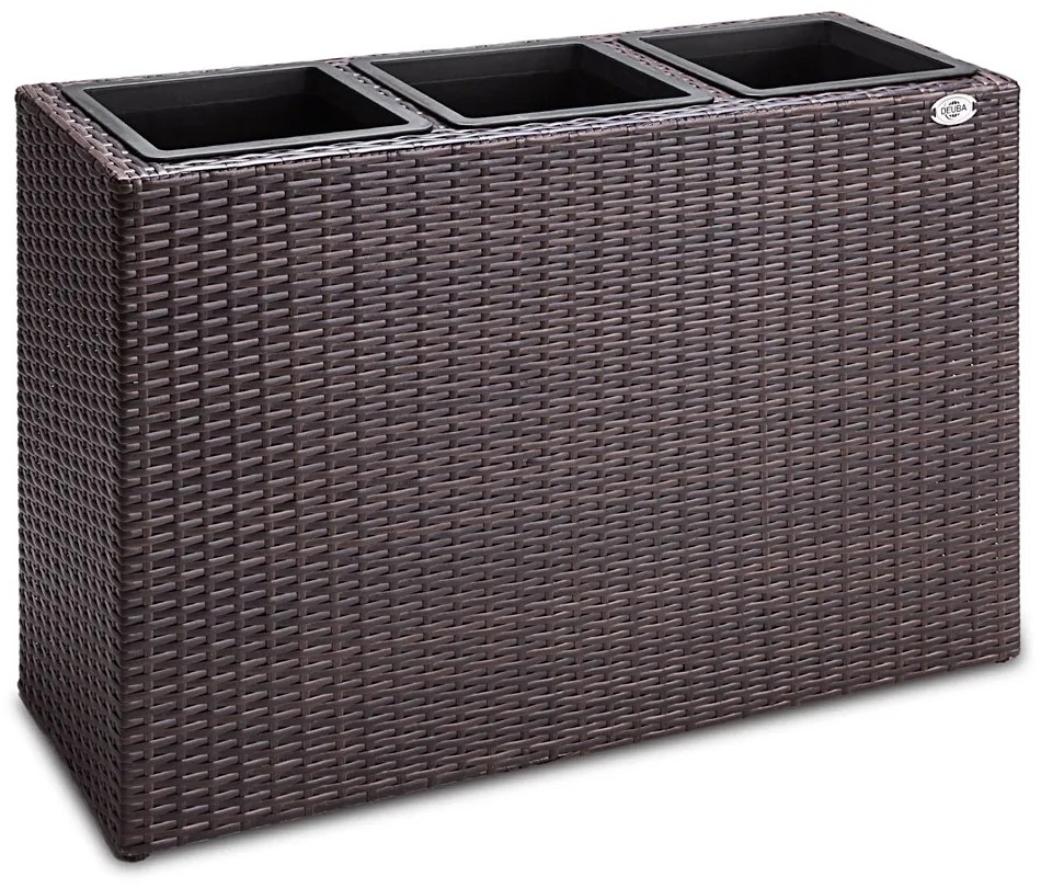 Casaria® Virágtartó 83x30,5x60 cm - barna