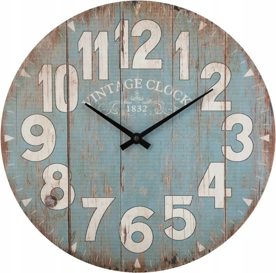 Mdf Falióra Jól Olvasható Számokkal 38 CM Átmérő Tengeri