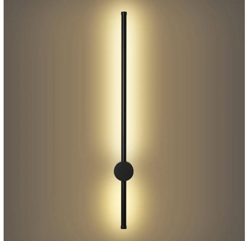 Brilagi - LED kültéri fali lámpatest AURA LED/12W/230V 3000K IP54 fekete