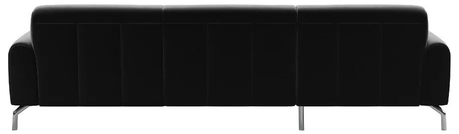 Puzo szürke bal oldali bársony sarokkanapé - MESONICA