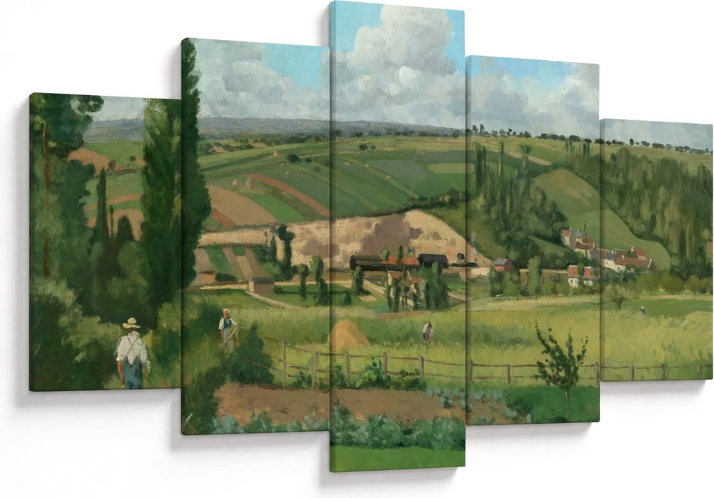 Kép - Camille Pissarro, Landscape at Les Pâtis, Pontoise, reprodukciók (150x105 cm)