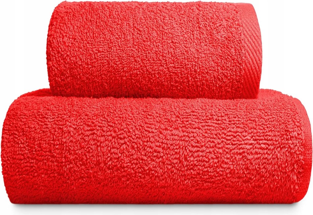 Bari frottír törölköző 70x140 sima piros