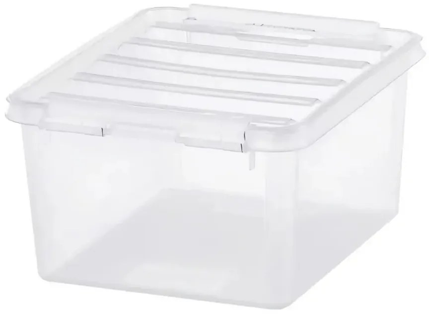 SmartStore Tárolódoboz fehér kapcsokkal Classic, 2l, 2 l
