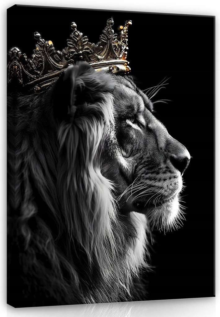 Vászon Falikép Oroszlánkirály Motivációs Nappali Hálószoba 100x70