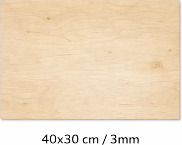 Falap 40x30 cm, 3 mm vastag B/BB