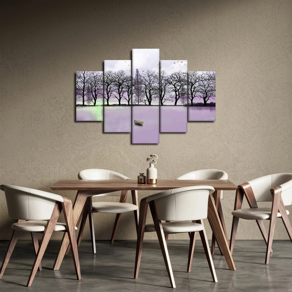 Kép - Bárkák a tavon (150x105 cm)