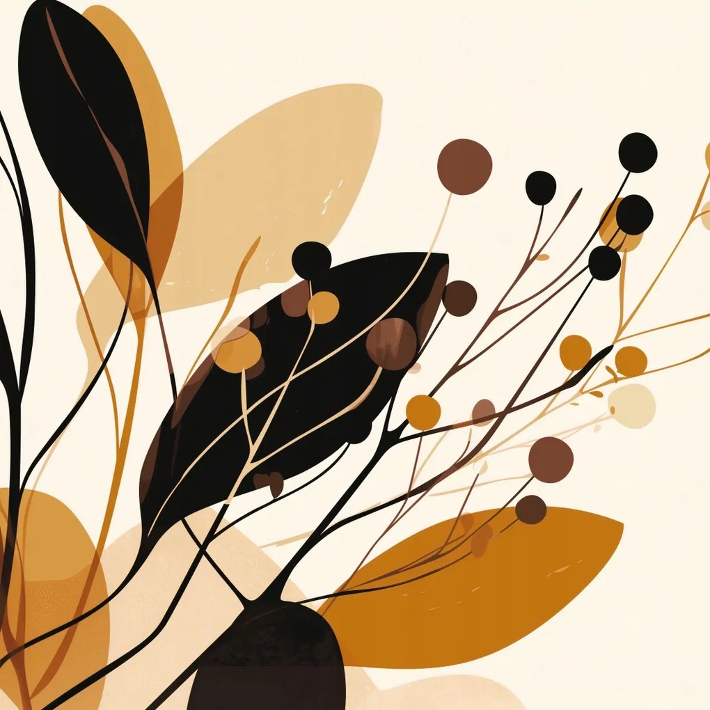 Poszter 60x60cm Őszi sziluettek