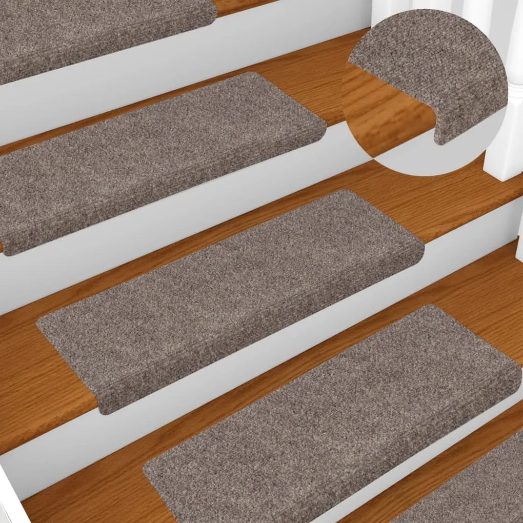 15db tűvel lyuggatott puncsszínű szövet lépcsőszőnyeg 65x21x4cm