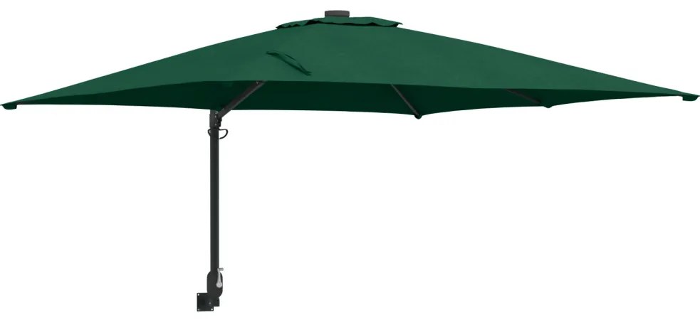 Teraszernyő Zöld Poliészter 300 cm x 300 cm Összecsukható
