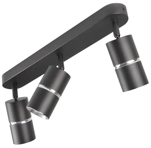 Spotlámpa BAMBOO 3xGU10/10W/230V fekete