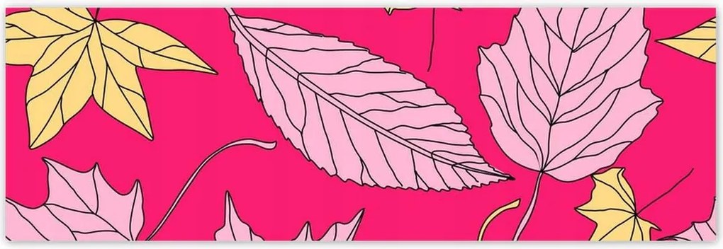 Poszterek 200x66 Modern szárított levelek