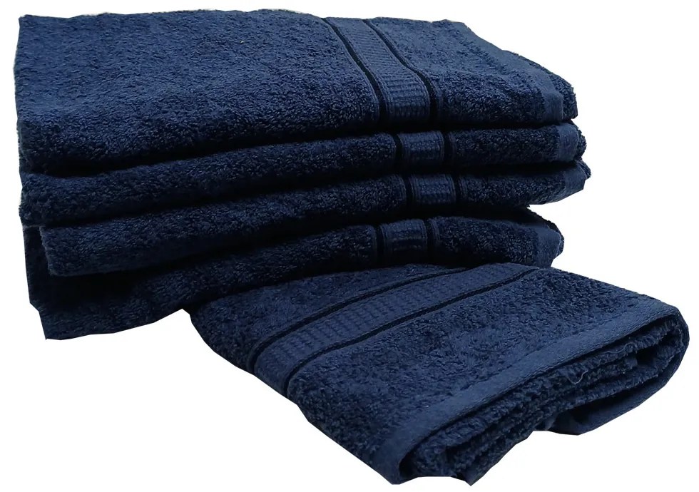 Homa Premium kék NAVY fürdőlepedő 70x140 cm