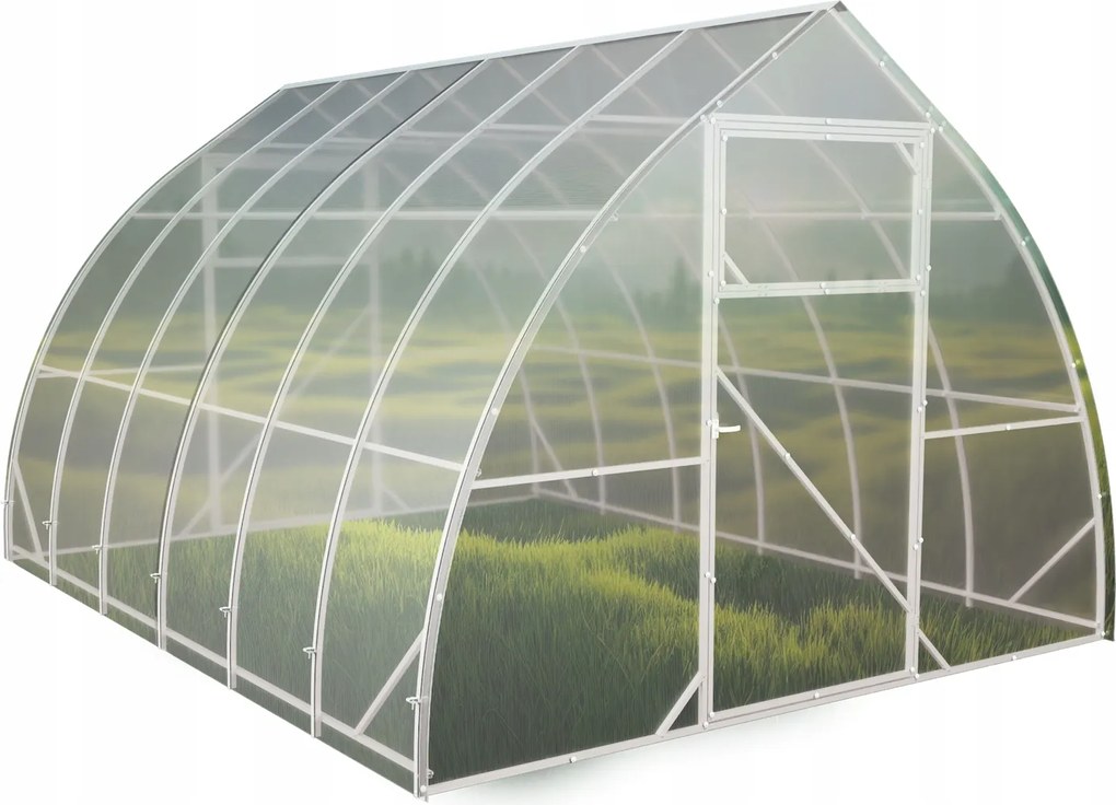 Polikarbonát üvegház Csepp 3,1x4 m profilok 20x20 polikarbonát 3mm