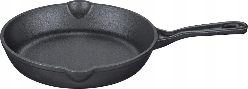 Öntöttvas serpenyő, 20 cm, fekete