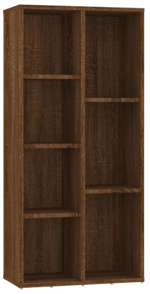 barna tölgy színű könyvszekrény 50 x 25 x 106 cm
