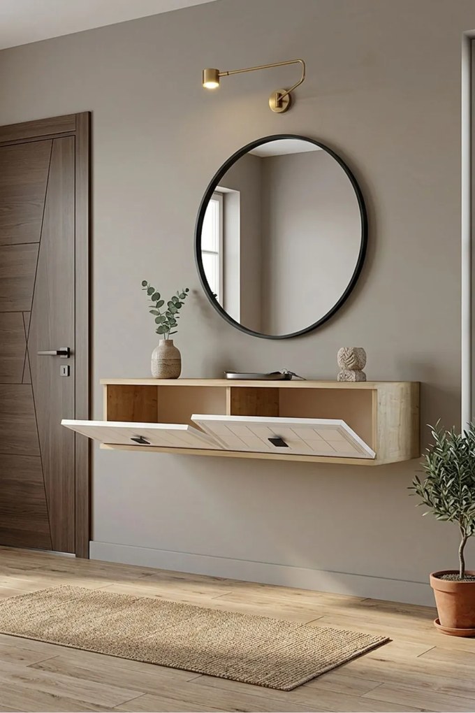 Yuka 120 - Sapphire Oak, White