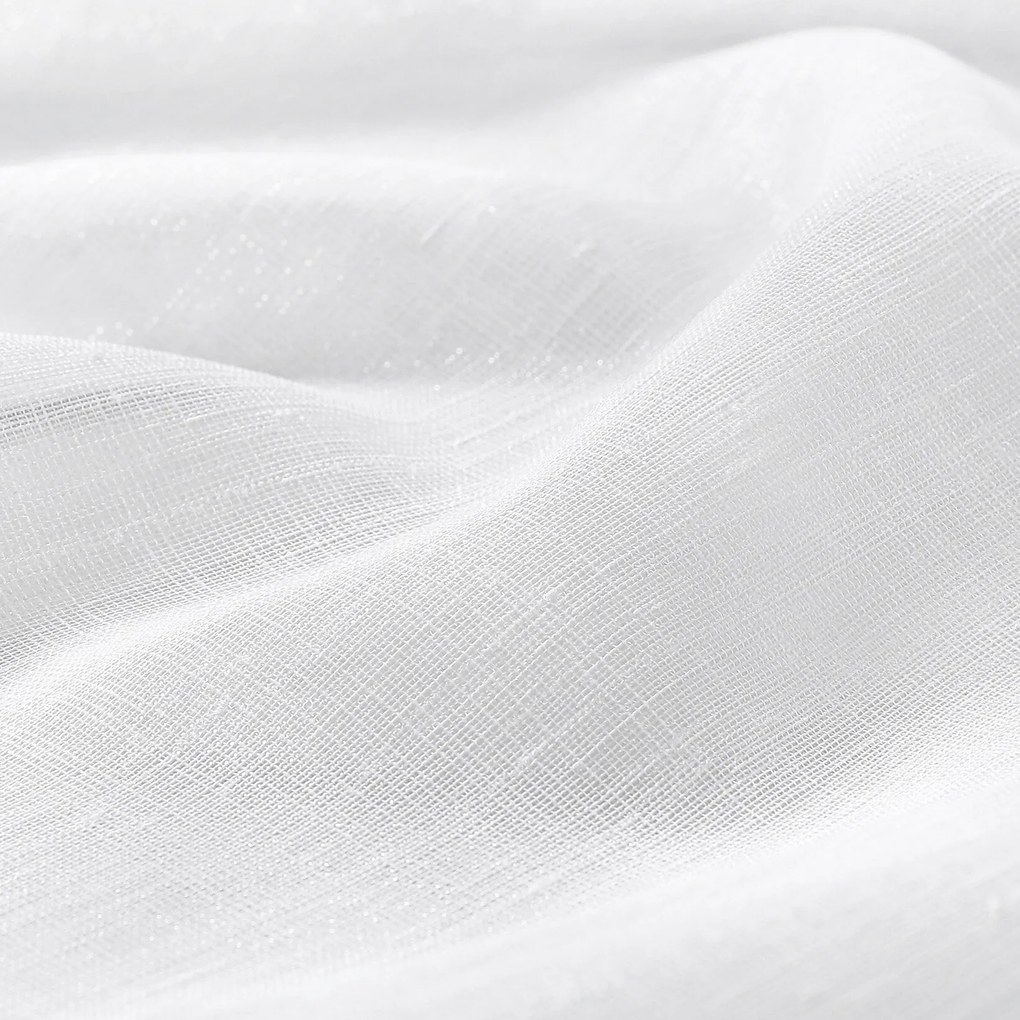 Goldea luxus, fényes függöny - fehér 300 cm