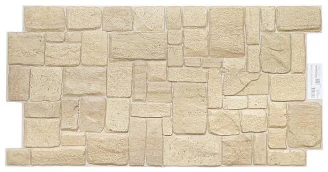 3D PVC falpanel Bézs mészkő