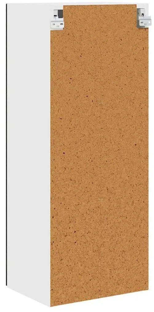 Fali konyhaszekrény polcokkal Fekete 40 x 31 x 100 cm Faanyag