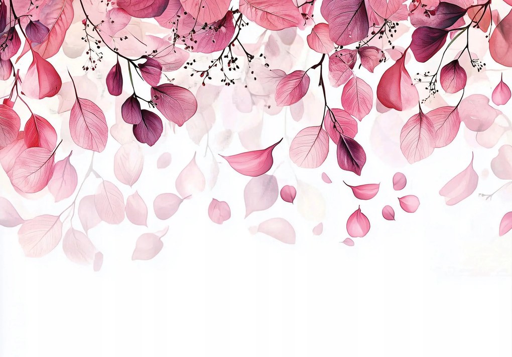 Fotótapéta Levelek A Flizelinen A Hálószoba Nappalijába fotótapéta a falra