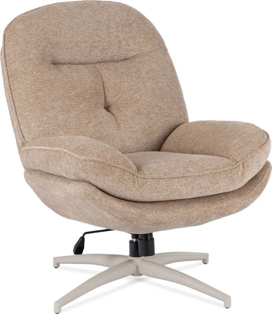 Fotel Wypoczynkowy Obrotowy MESA Beżowy