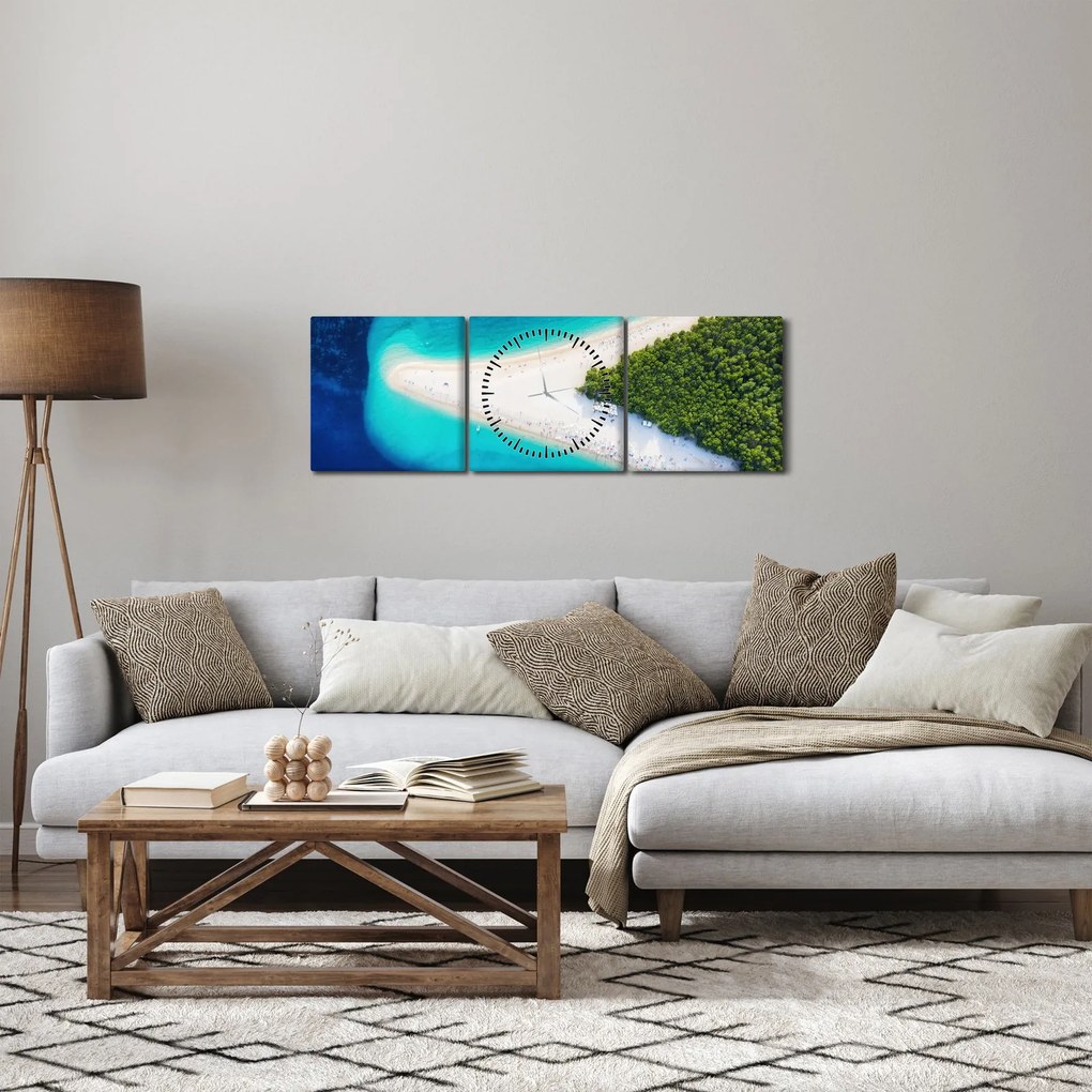 Kép - Ostrav Hvar, Horvátország (órával) (90x30 cm)