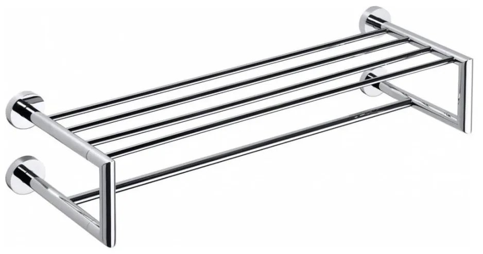 Sapho - X-ROUND fali törölközőtartó polccal 22,5x65,5 cm fényes króm