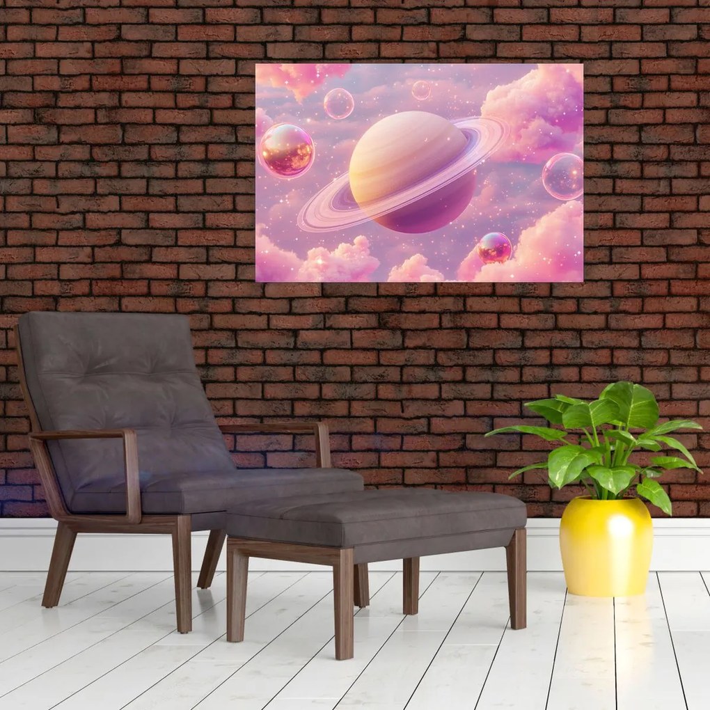Kép - Rózsaszín bolygó (90x60 cm)