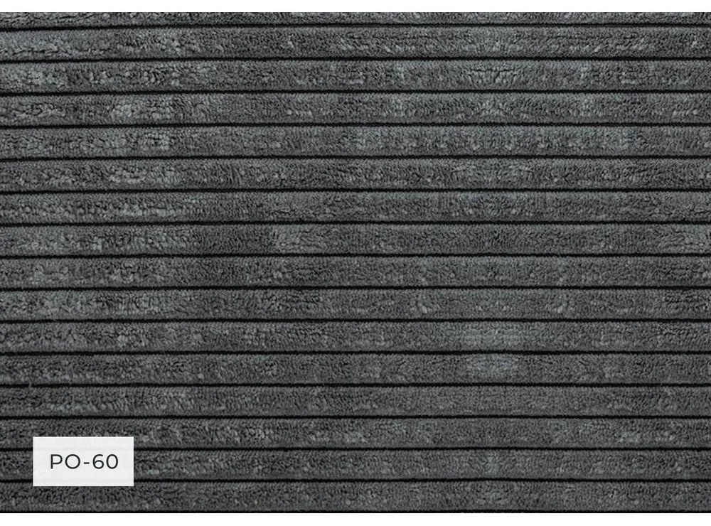 Szürke kordbársony heverő (bal oldali) Chic Charlotte – Miuform