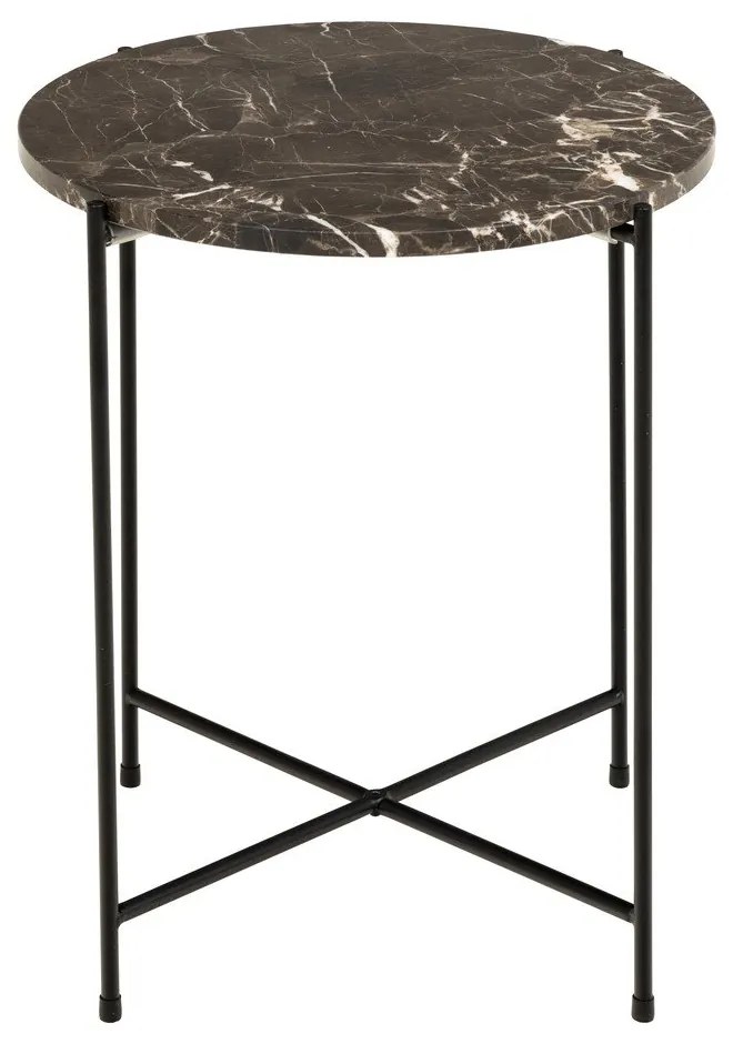 Kerek tárolóasztal márvány asztallappal ø 42 cm Avila – Actona