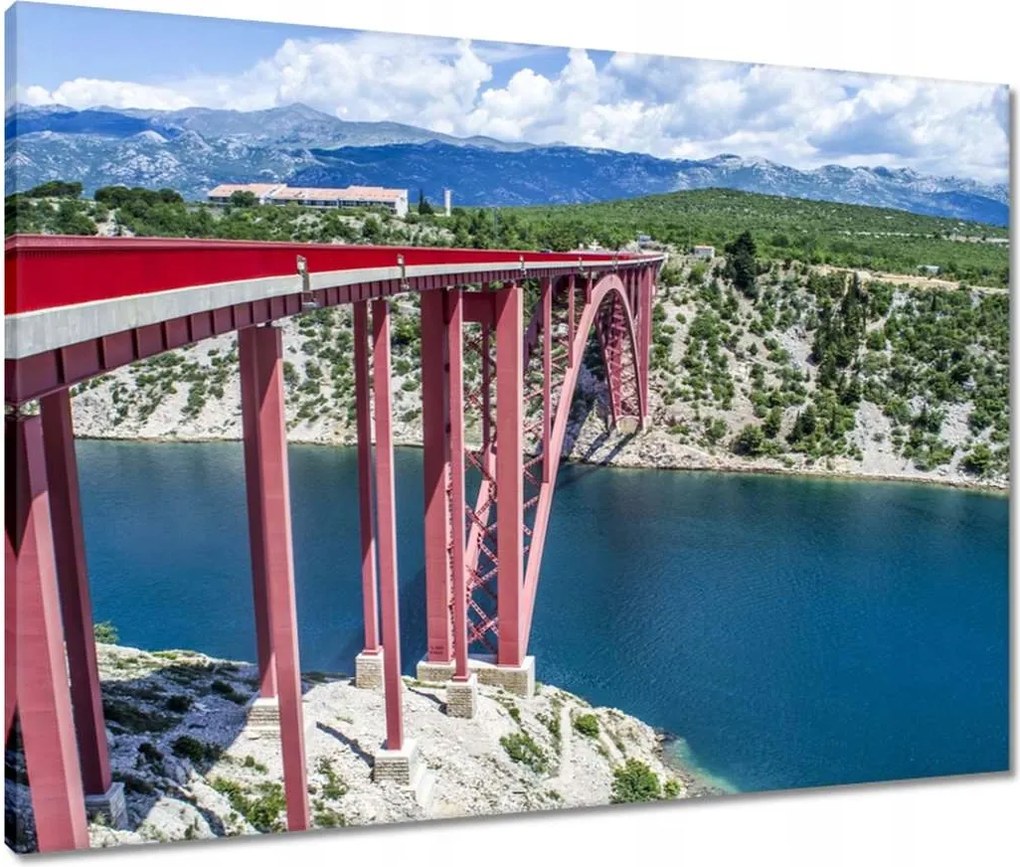 Vászonkép 80x60 Horvátország Maslenica híd