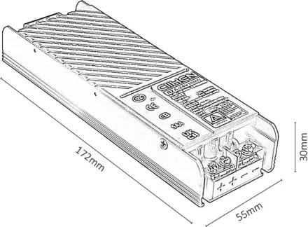 Rabalux 70206 - Süllyesztett tápegység lámpákhoz sínrendszerben LiTrack 100W/24V