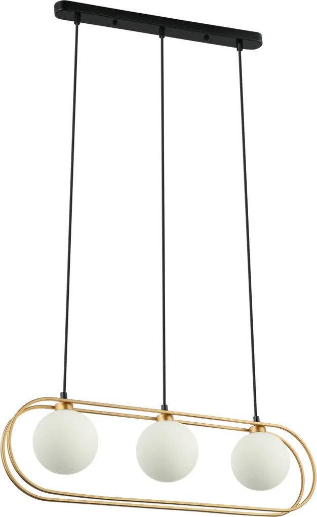 Italux modern függeszték grosetta fekete arany itxpnd-53423-3-gd
