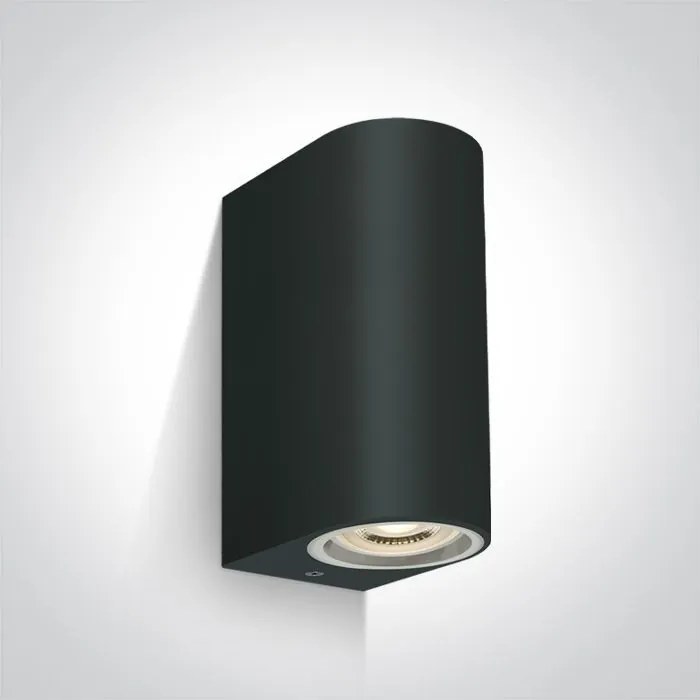 ONE LIGHT 67142G-B OUTDOOR CYLINDERS Modern Kültéri Fali Lámpa Fekete GU10 IP44