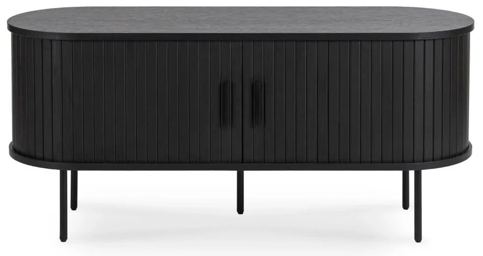 TV-szekrény 120 cm, fekete TRISH