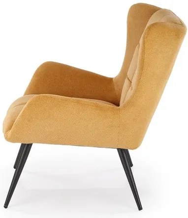 BYRON fotel mustársárga