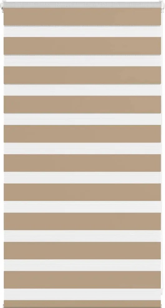vidaXL zebrafüggönnyel homokbarna szövetszélesség 65,9 cm poliészter
